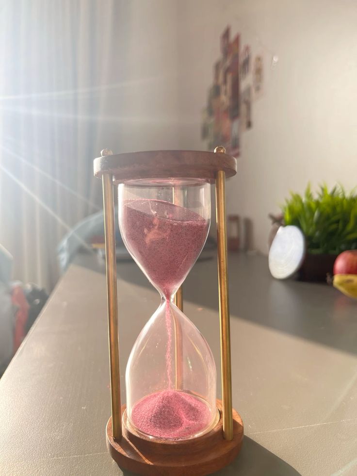 Handcrafted Wooden Hourglass – Vintage Sand Timer Decor