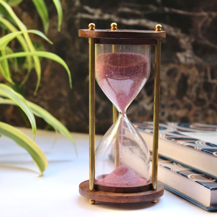 Handcrafted Wooden Hourglass – Vintage Sand Timer Decor