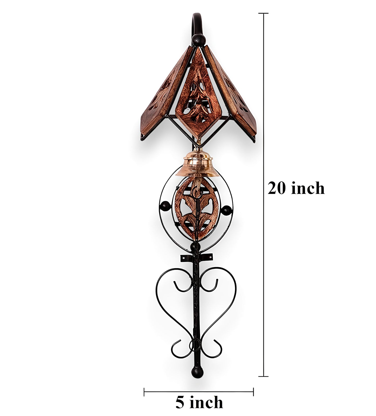 Royal Heritage Brass Bell Wall Lantern
