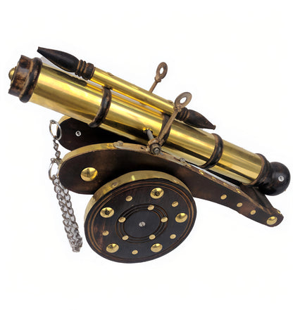 Majestic Brass Cannon Showpiece