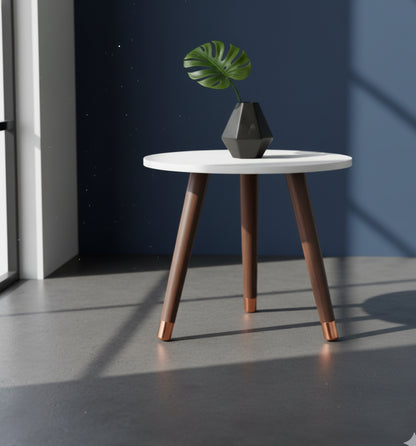 The Orbit Round Side Table - Minimalist Tripod Stand
