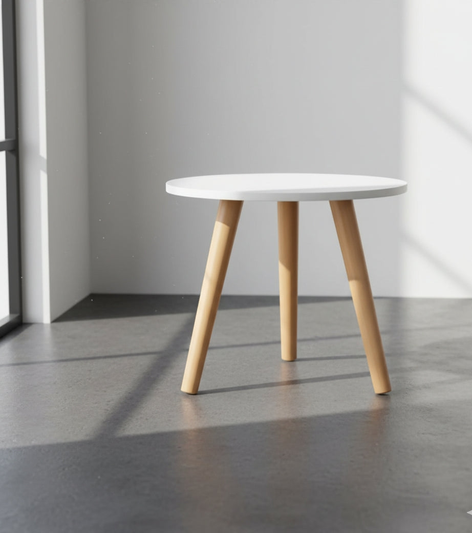 The Orbit Round Side Table - Minimalist Tripod Stand