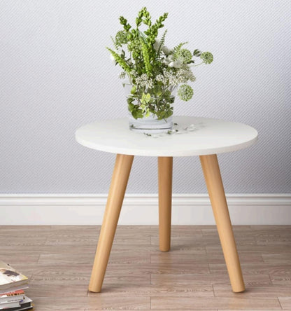 The Orbit Round Side Table - Minimalist Tripod Stand